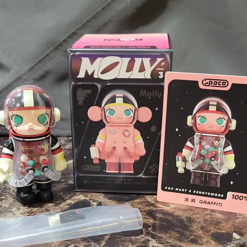 Pop Mart Molly Series 3 Space Art Toy Figure Kenny Wong Accessory Included